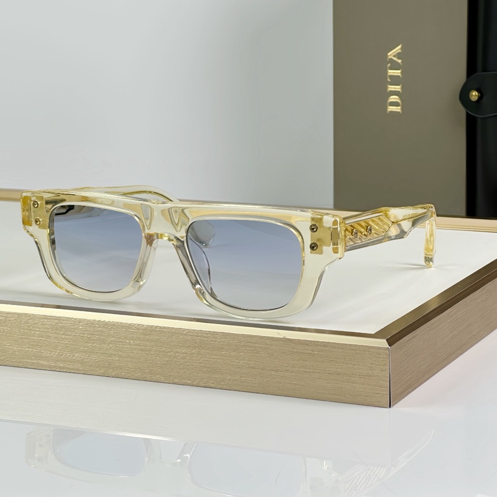 DITA Transparent Gold Sunglasses